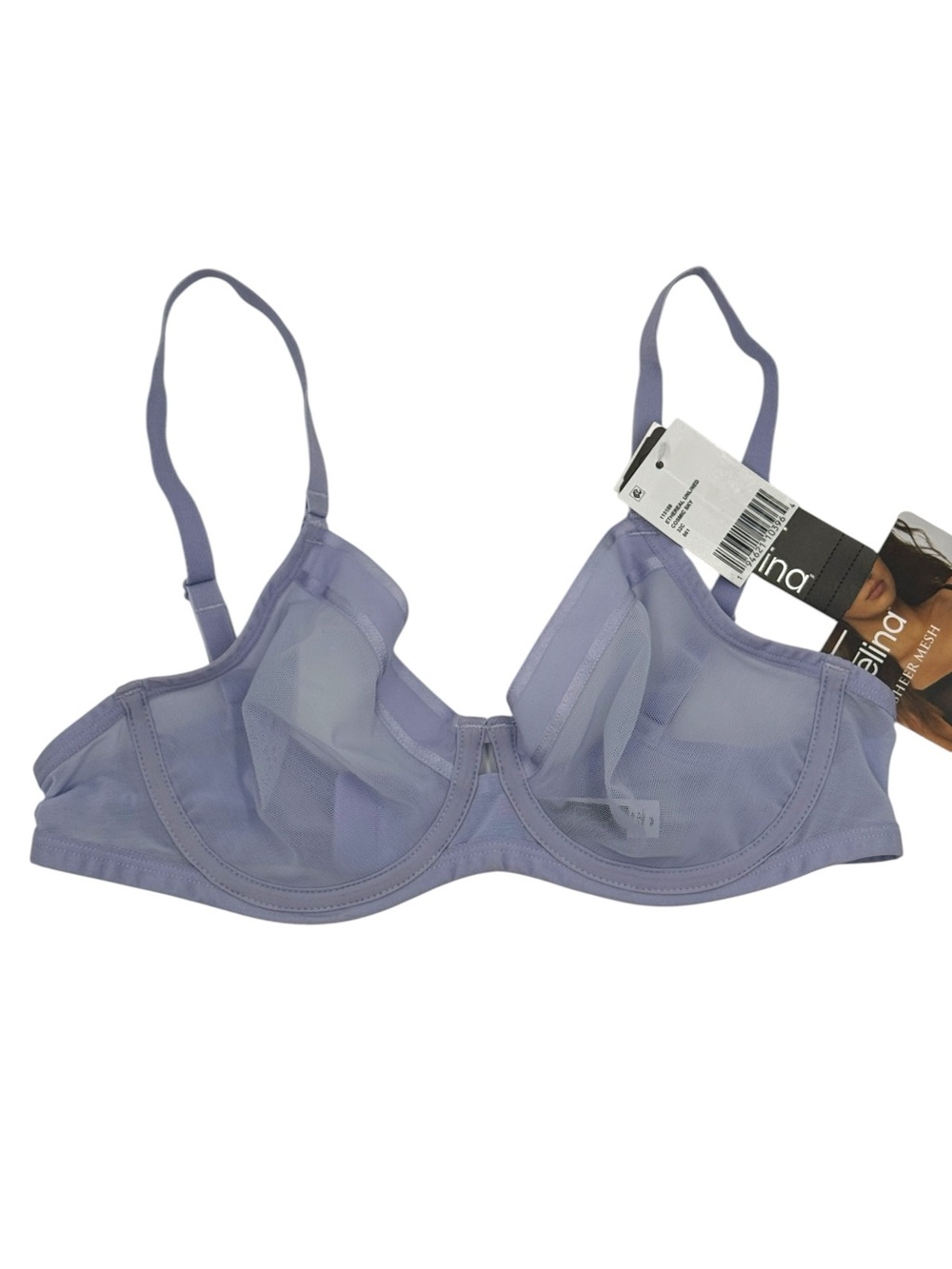 NWT Felina Ethereal Unlined Sheer Mesh Underwire Bra Size 32C